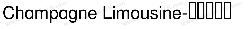 Champagne Limousine字体转换